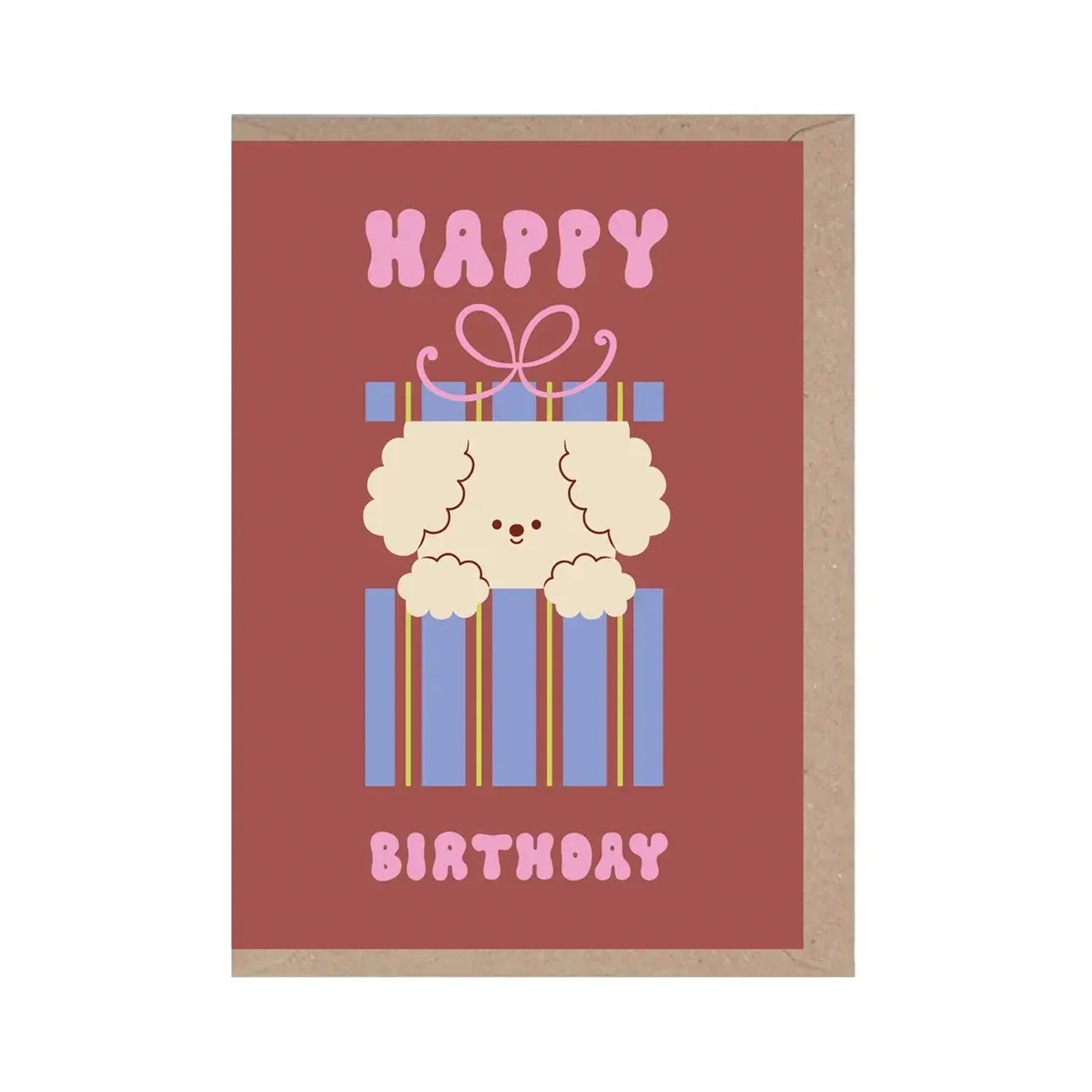 Tarjeta Happy Birthday Dog Present