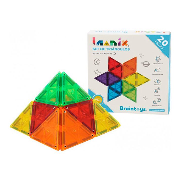 Imanix 20 piezas Set Triángulos