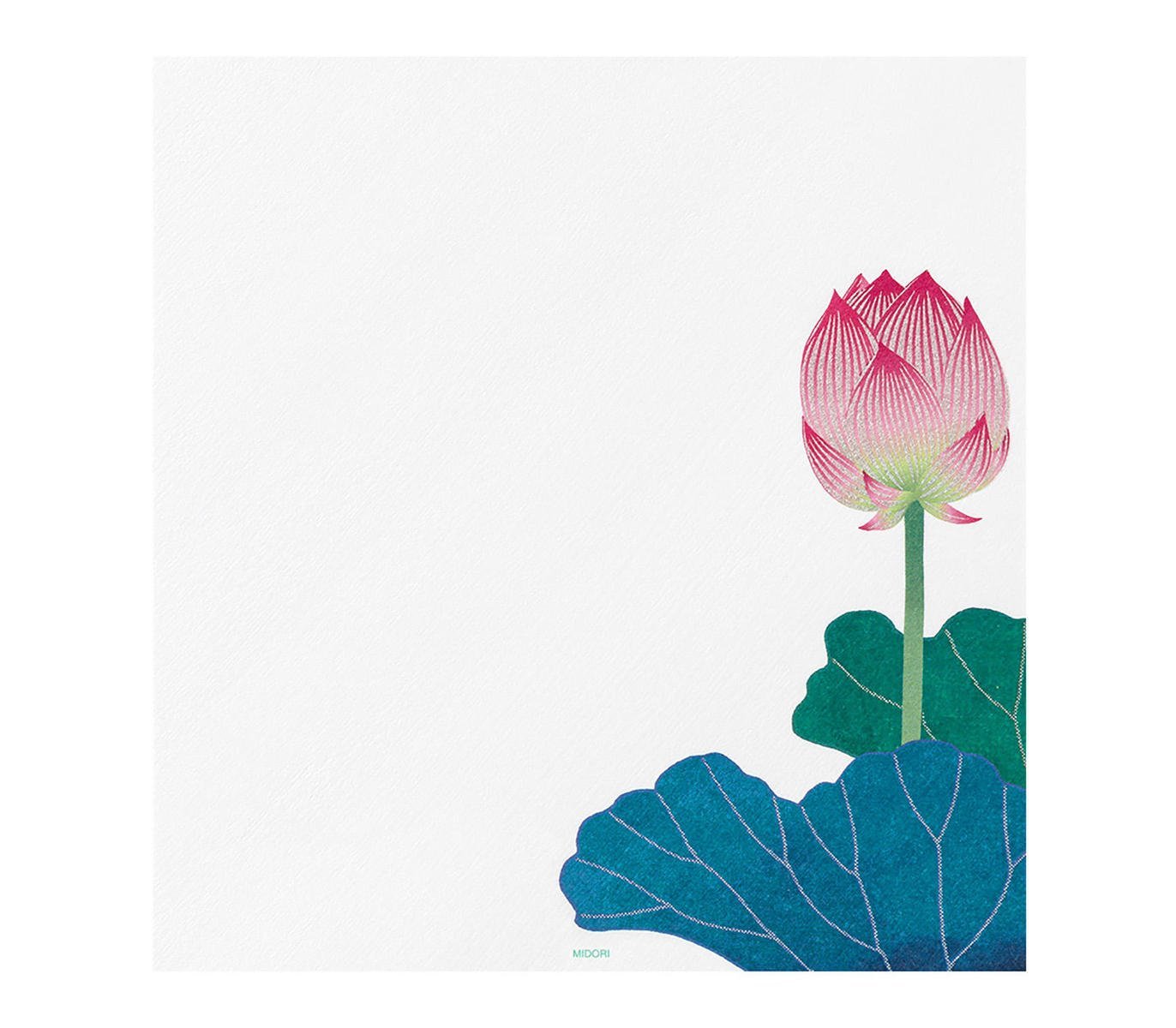 Letter Pad Silk-Printing Lotus
