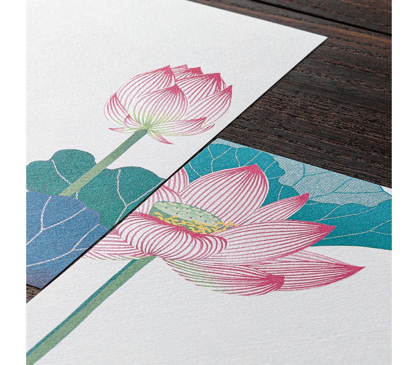 Letter Pad Silk-Printing Lotus