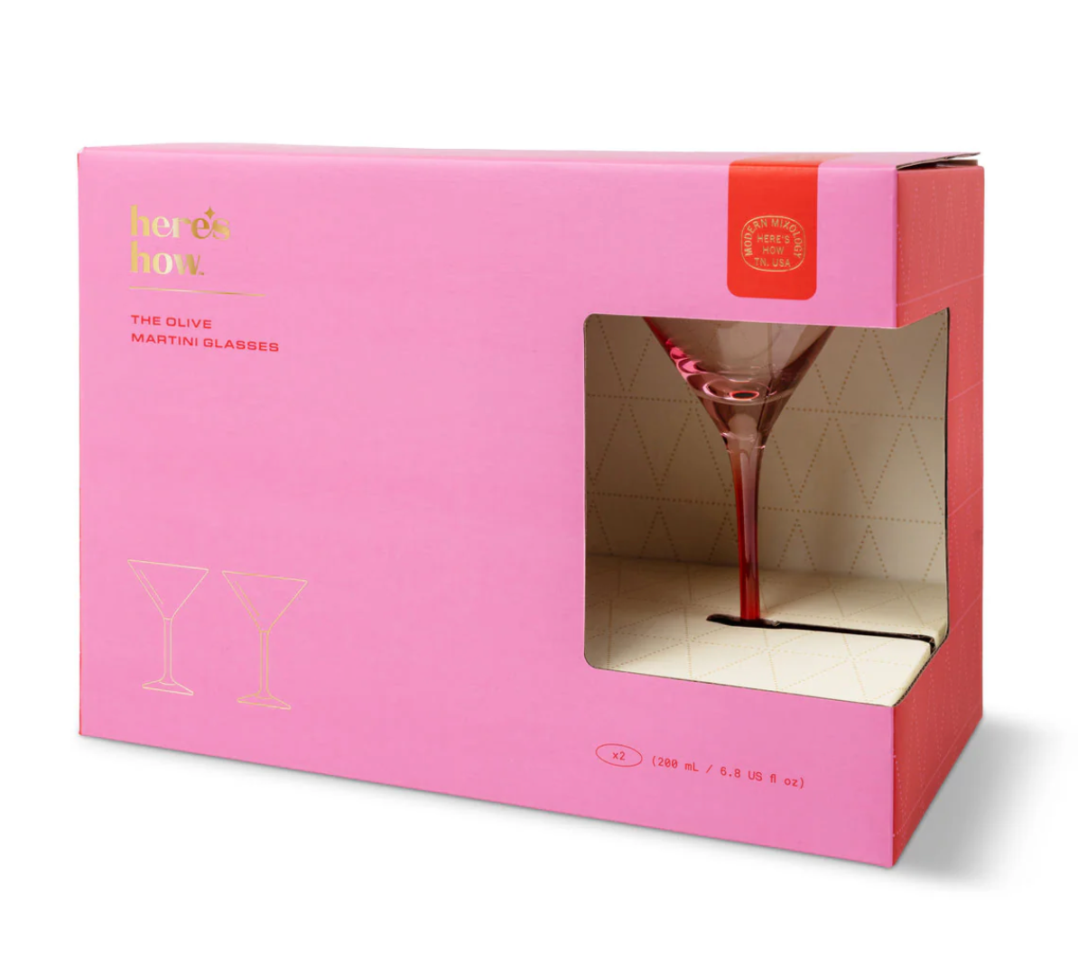 Copas Martini The Olive Set de 2