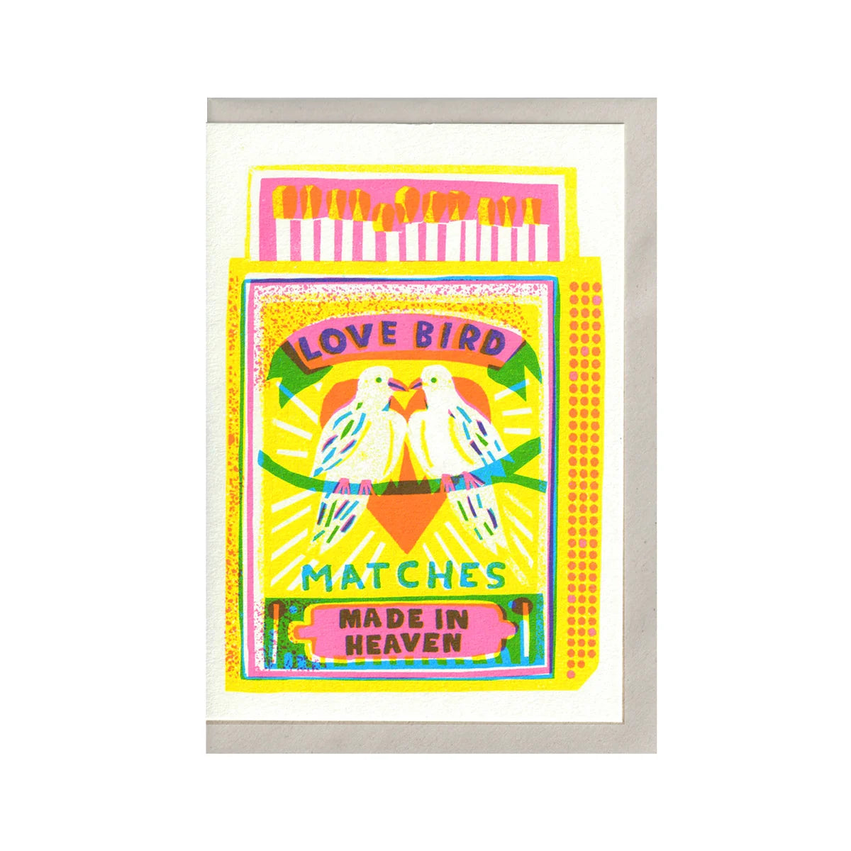 Tarjeta Love Bird Matches