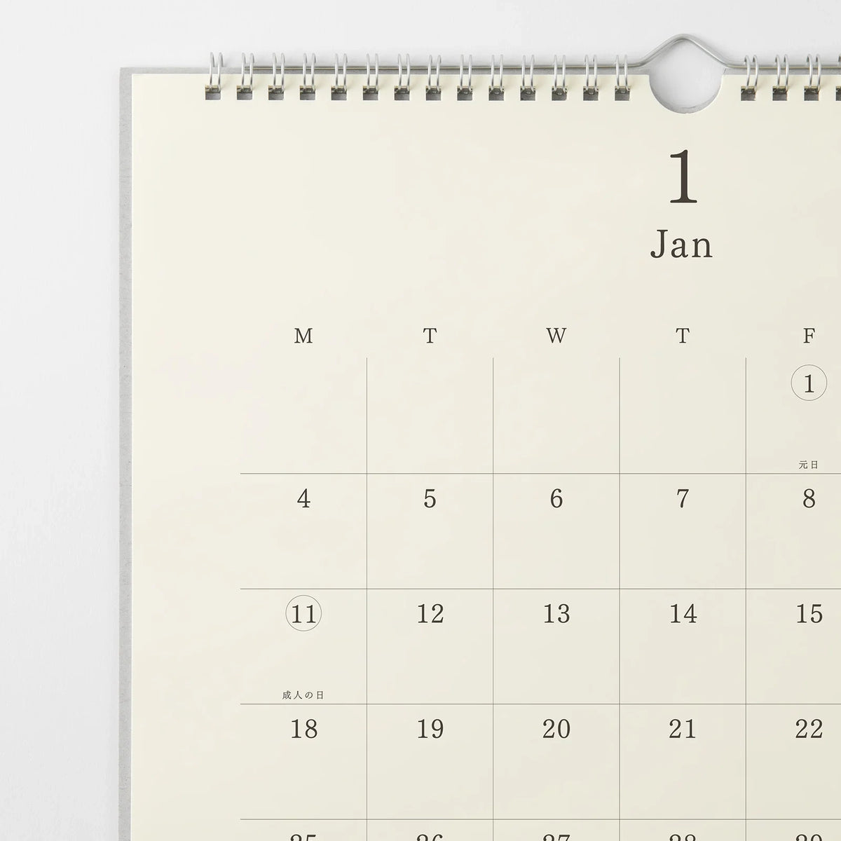 Calendario de pared 2027 - Midori