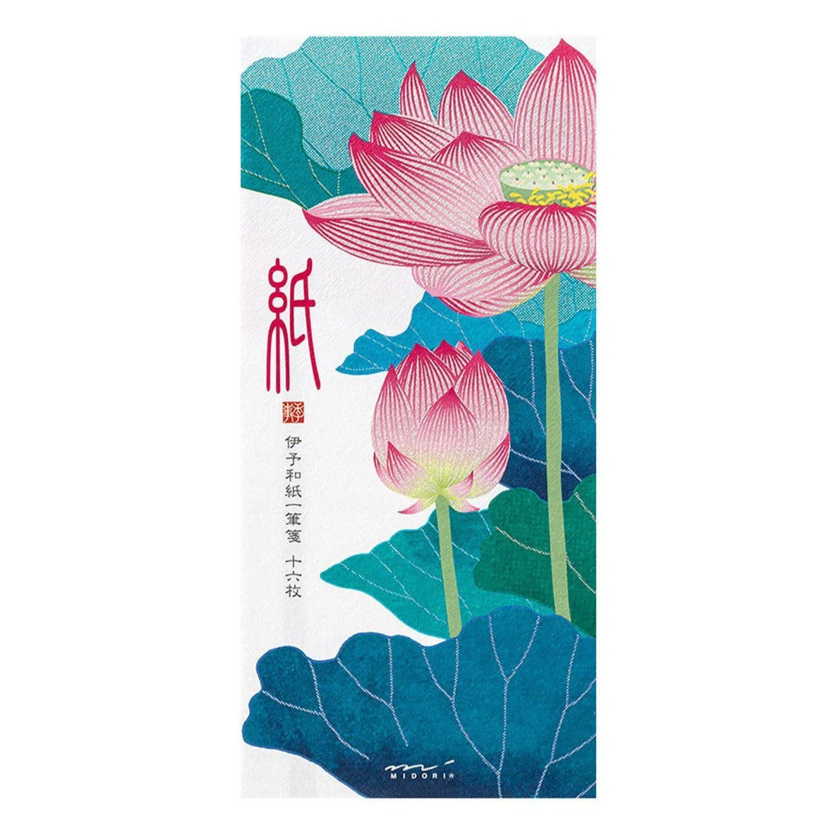 Message Letter Pad - Silk-Printing Lotus