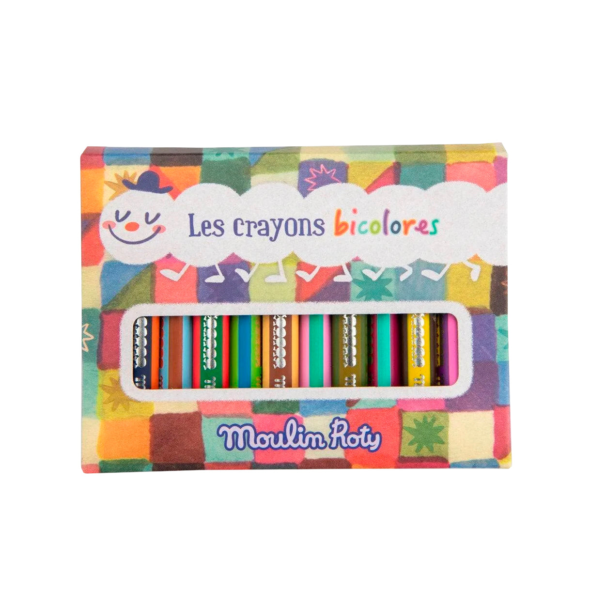 Caja de 12 lápices bicolores Les Petites Merveilles - Moulin Roty