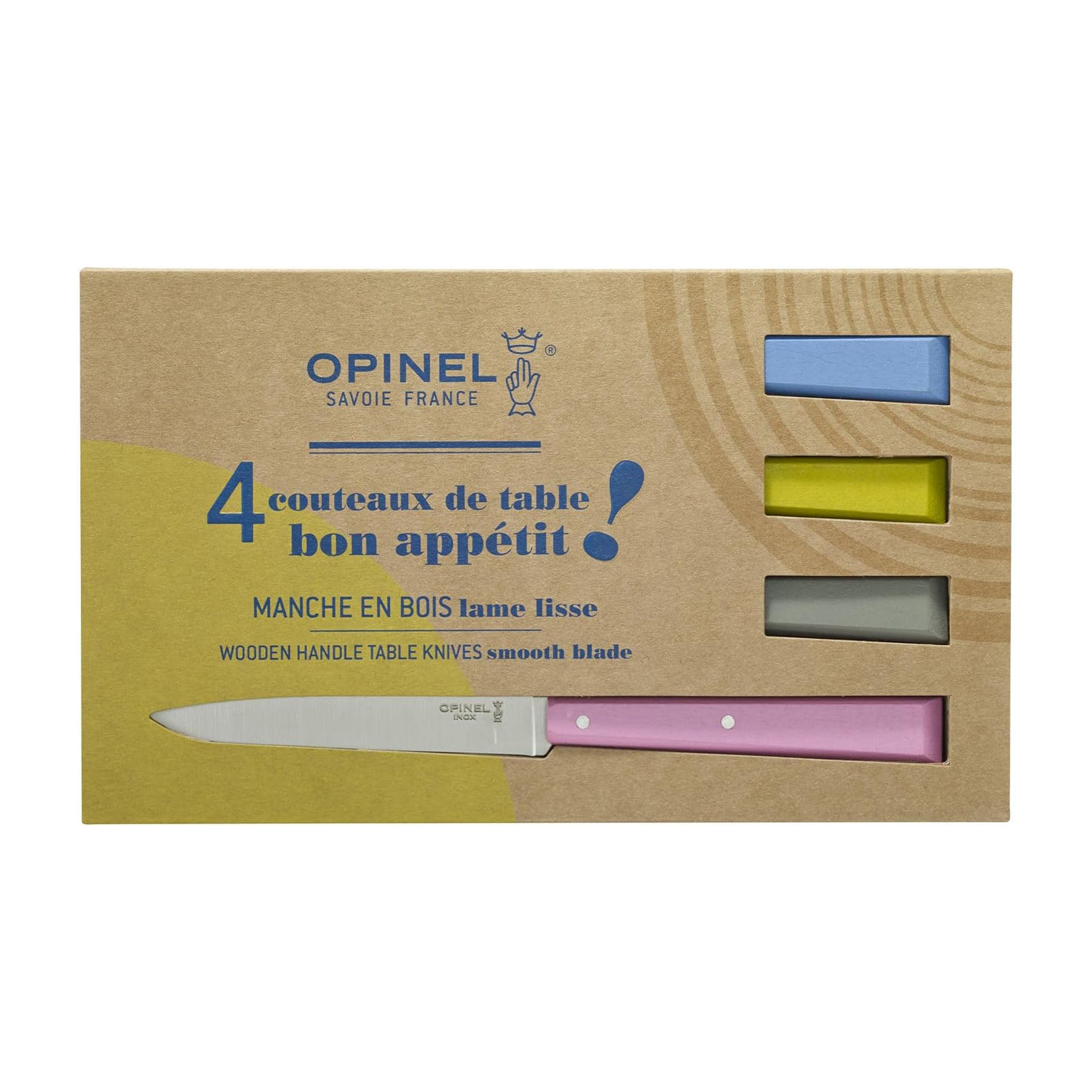 Estuche de 4 cuchillos de mesa N°125 Bon Appétit