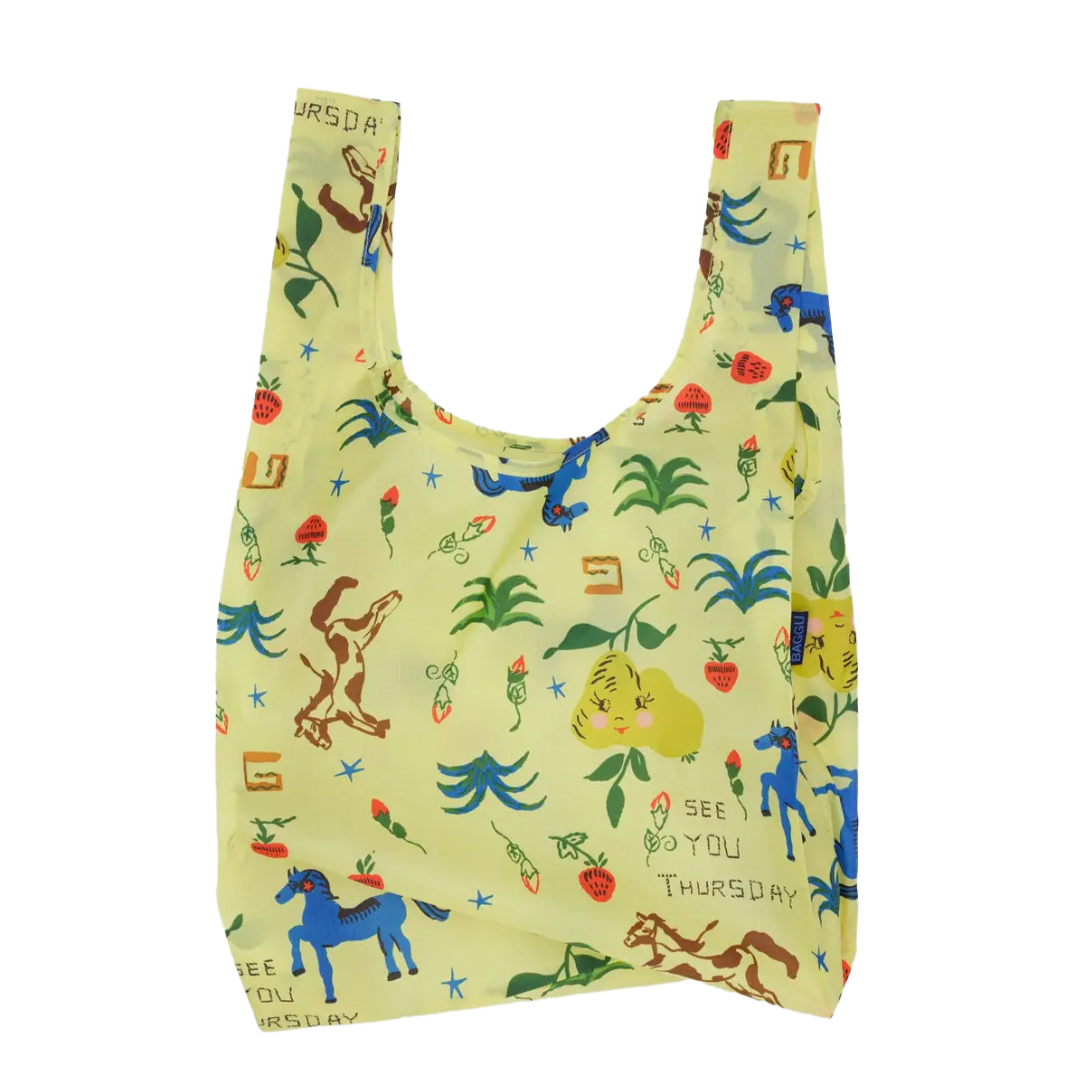 Standard Bag BAGGU - Yellow Happy Smiley