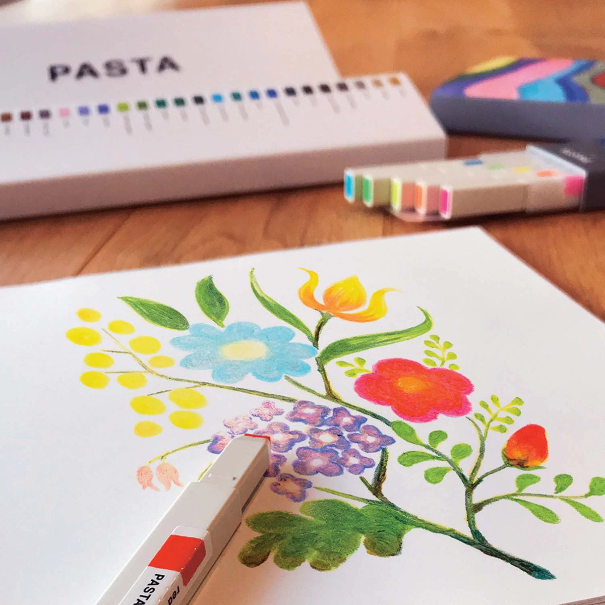 Set 10 Pasta Marker Pen Fluorescent Colors