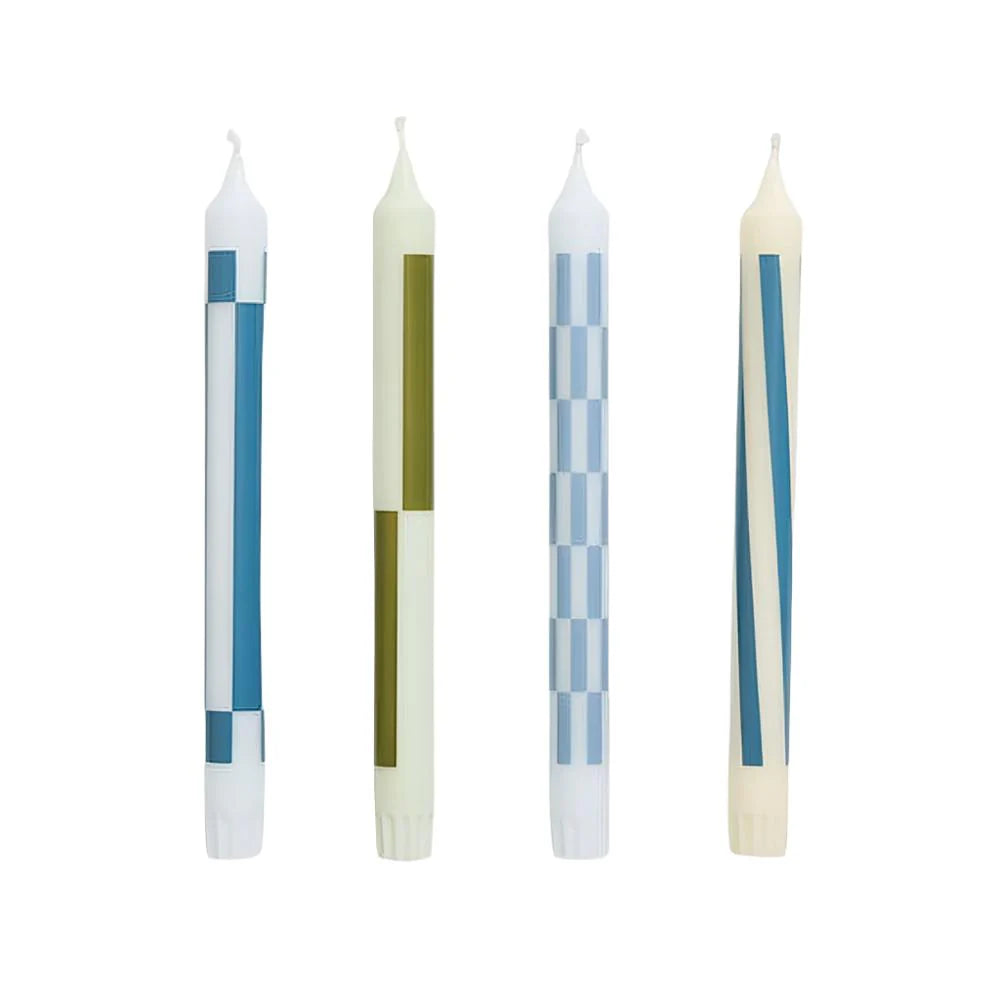 Velas Pattern Set de 4