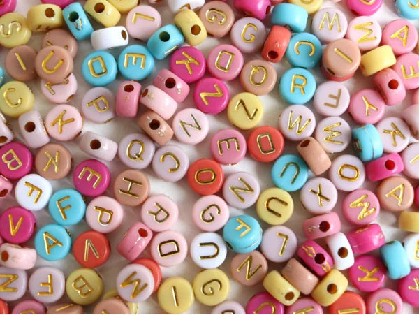 Mix letter beads