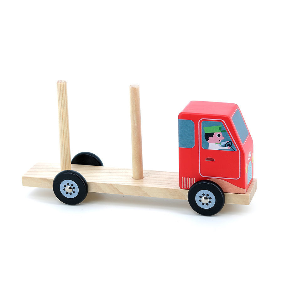 Camión coches apilables