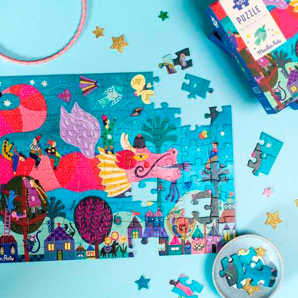 Puzzle 100 piezas Les Comètes Filantes - Moulin Roty