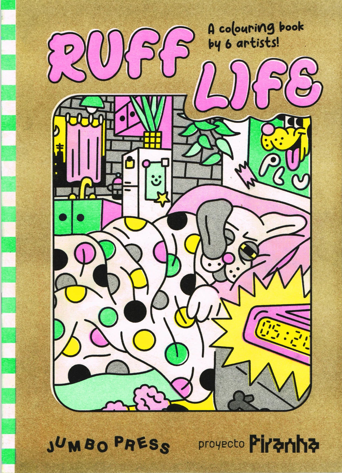 Libro para colorear Ruff Life - Jumbo Press