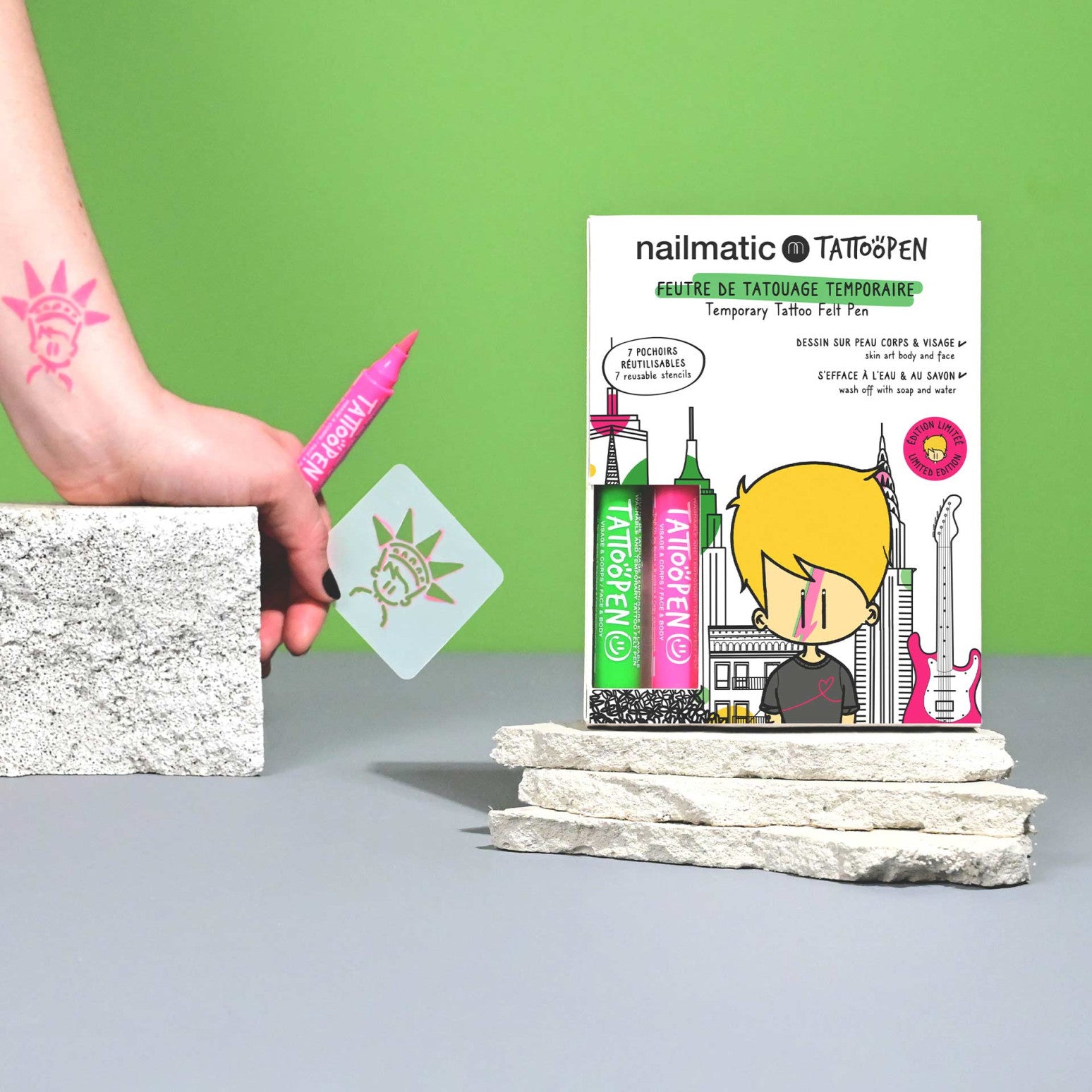 Modèles de set de stylos de tatouage Duo - Nailmatic