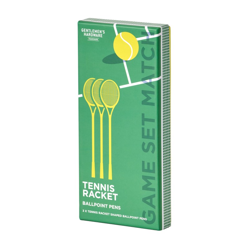 Set of 3 tennis racket pens