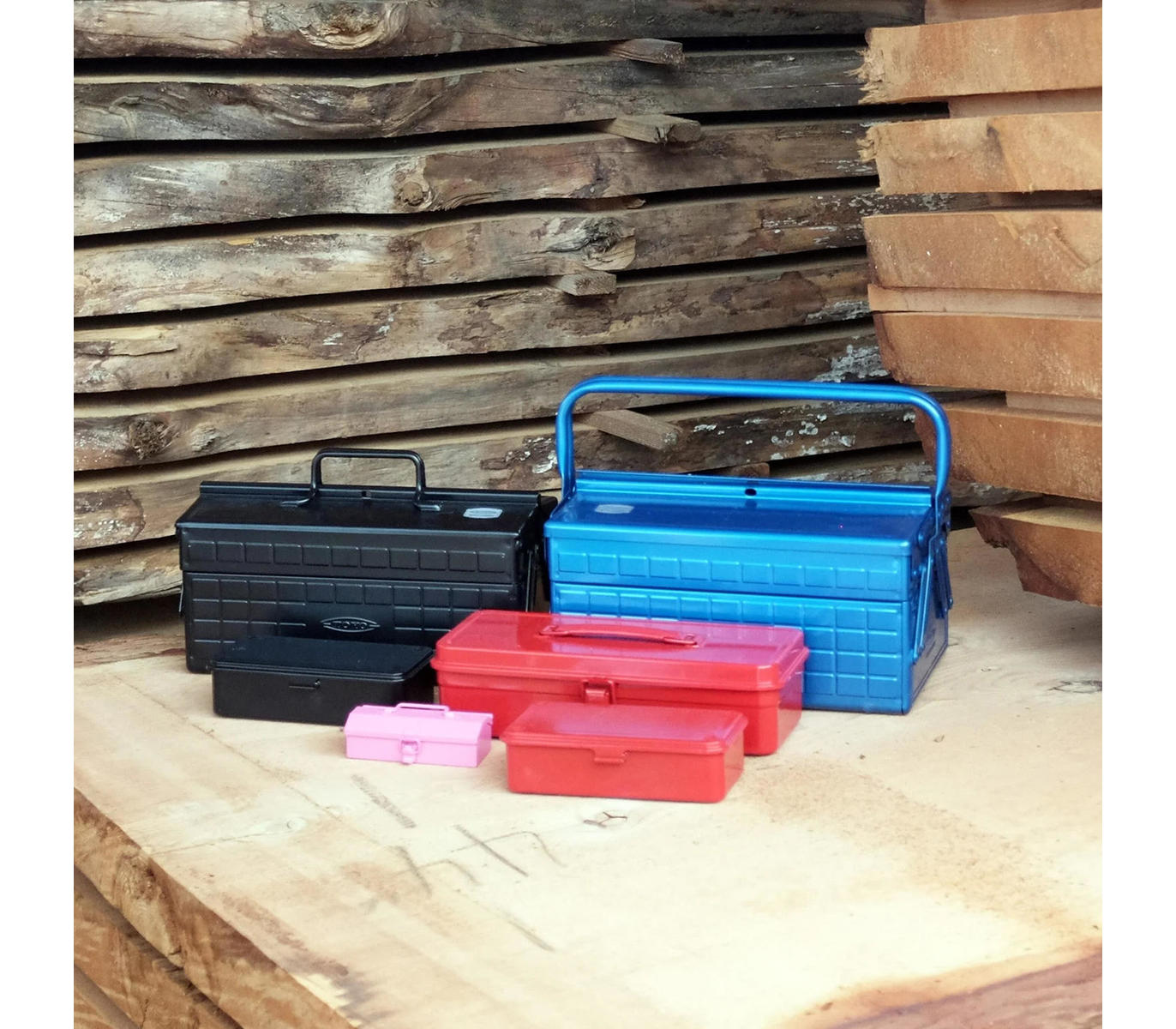 Caja de herramientas grande TOYO STEEL GL350 - Blue