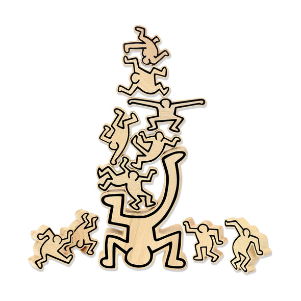Juego de equilibrios Keith Haring