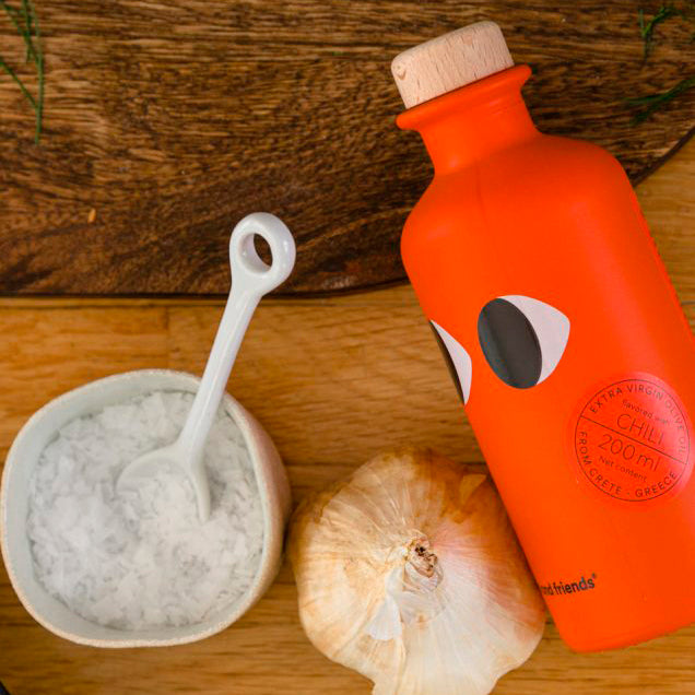 Extra virgin olive oil with chilli