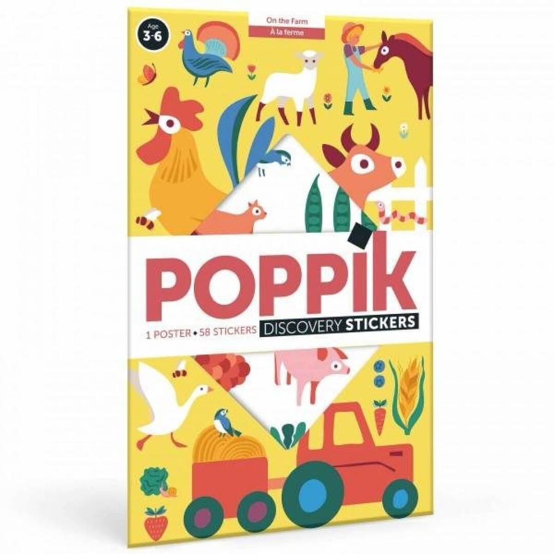 Poster of Poppik Stickers on the farm 
