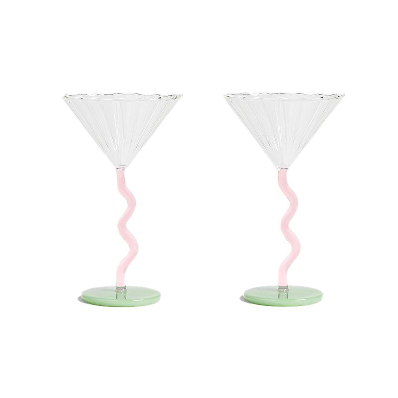 Twirl glasses set of 2 - Mint