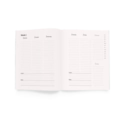 Cuaderno Weekly Planner rojo
