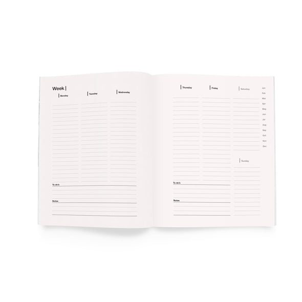 Cuaderno Weekly Planner rojo