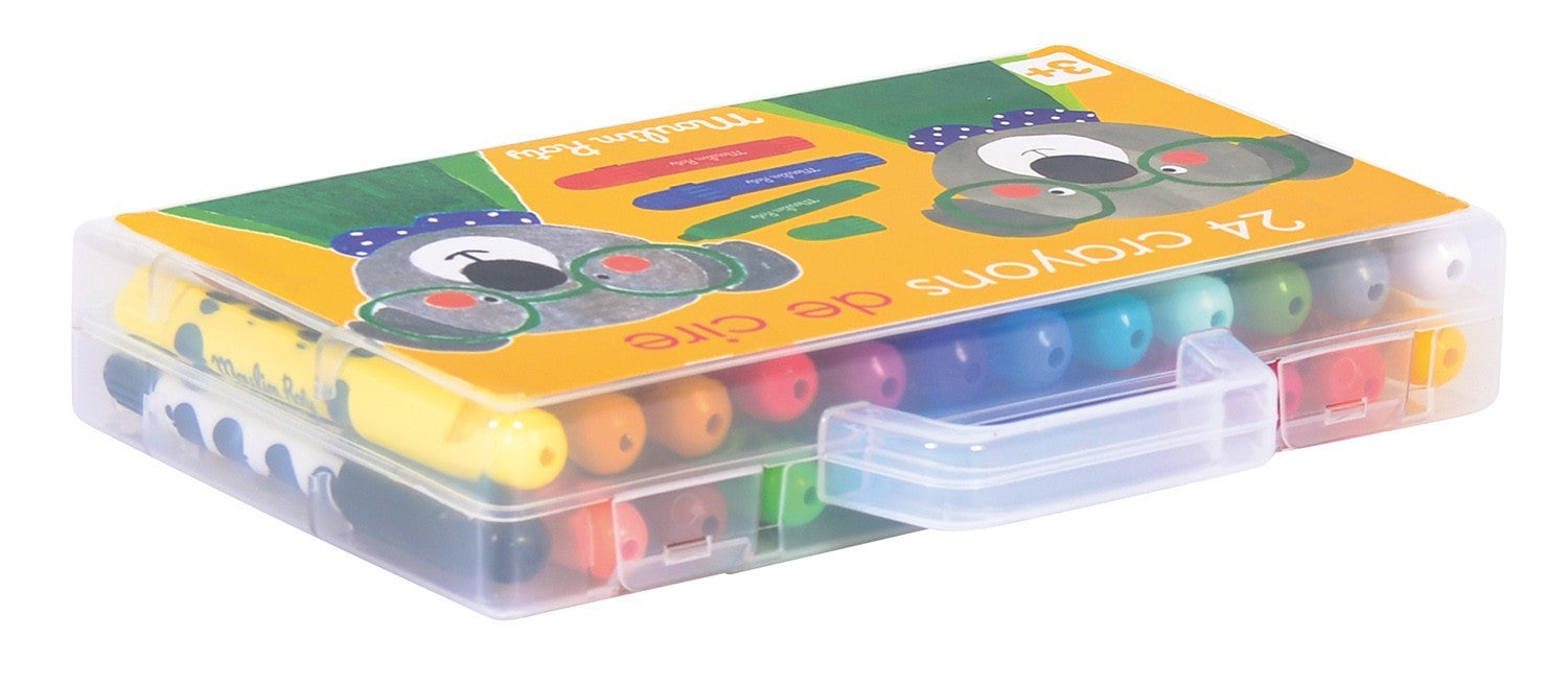 Box of 24 Popipop Crayons - Moulin Roty 