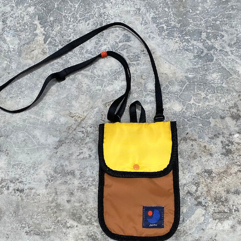 Bolso Lively Mini Japfac Yellow / Brown