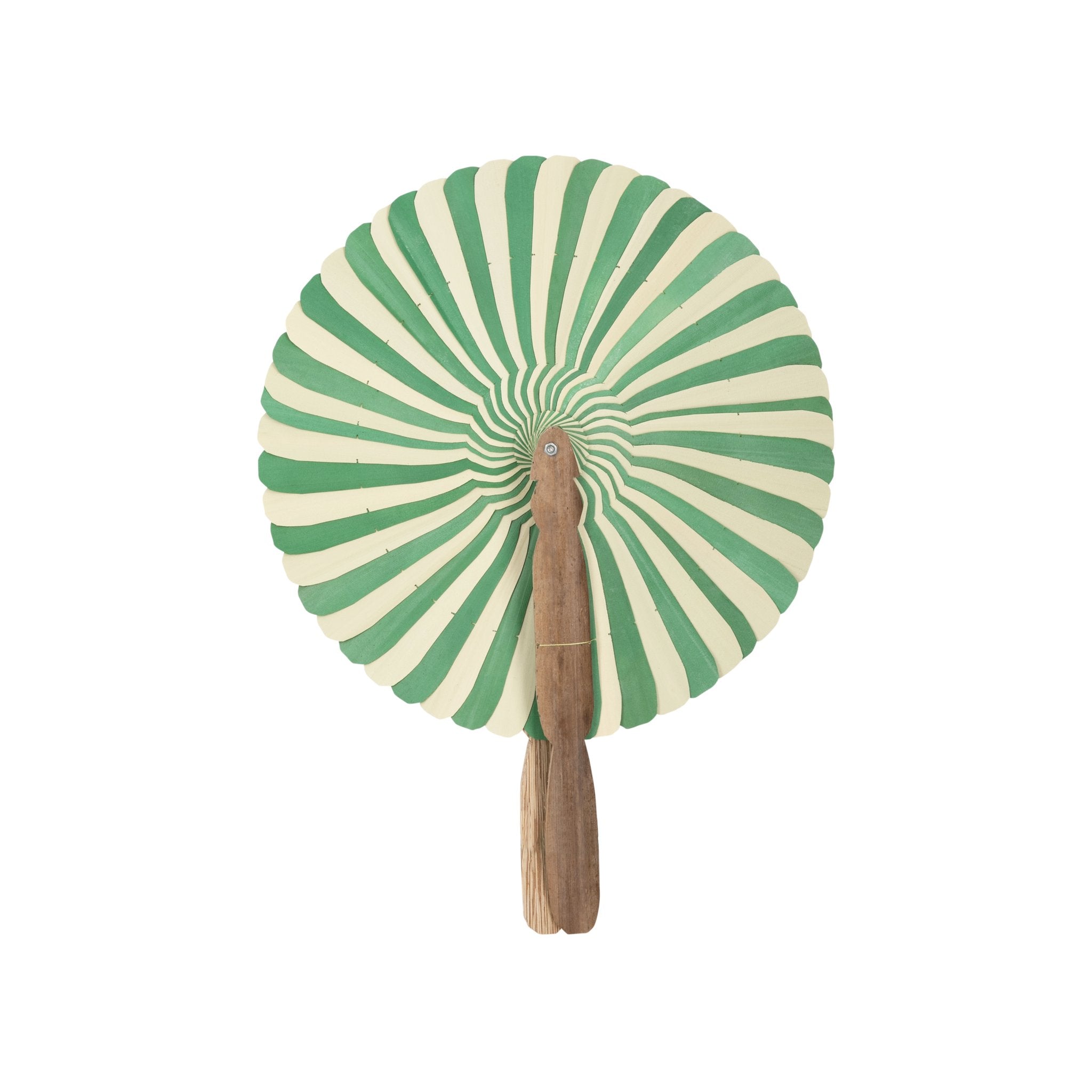 Bamboo fan - Green &amp; natural