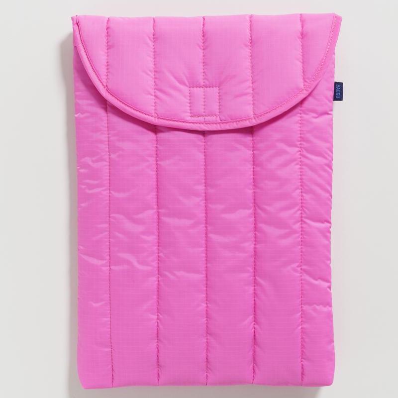 Puffy laptop sleeve 16" BAGGU - Bright Pink