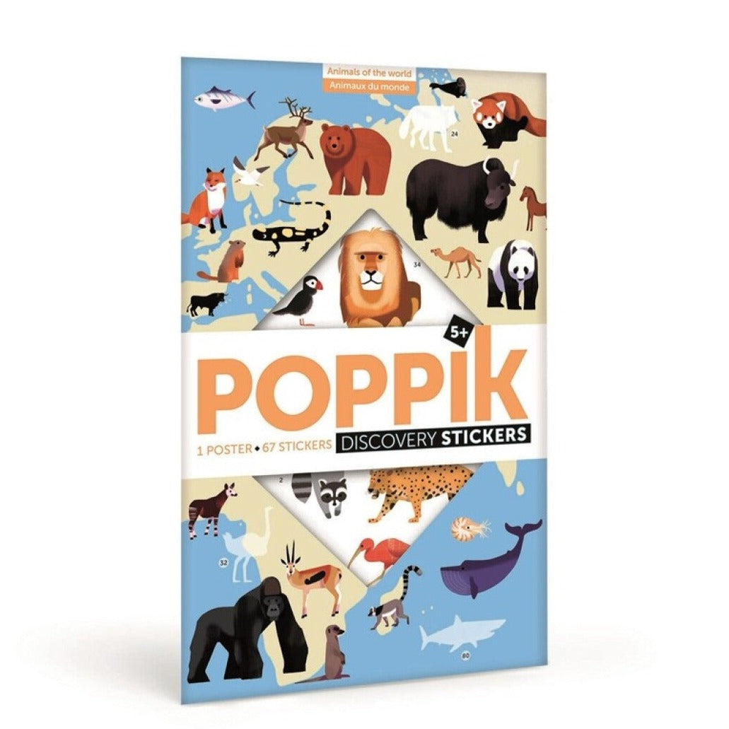 Poppik Animals of the world Stickers Poster 