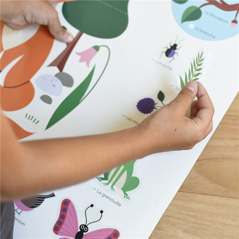 Poppik Forest Stickers Poster 