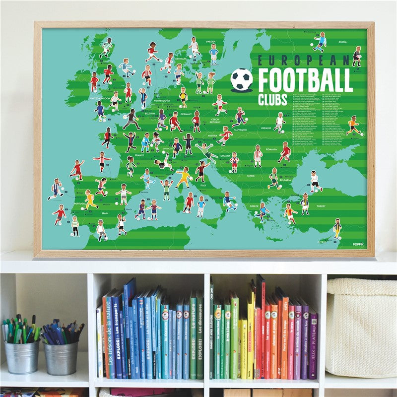 Autocollants de football Poppik Poster