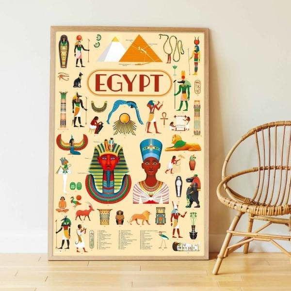 Autocollants Poppik Egypte Poster 
