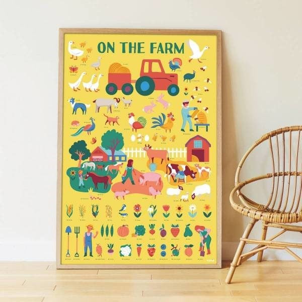 Poster of Poppik Stickers on the farm 