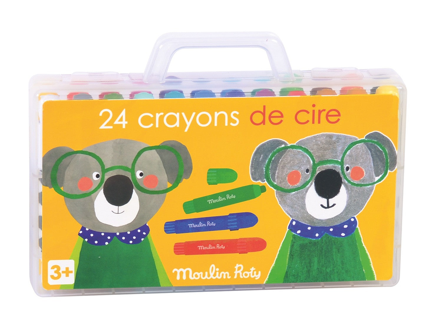 Box of 24 Popipop Crayons - Moulin Roty 