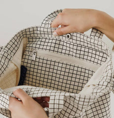 Bolso Horizontal Duck BAGGU - Natural Grid