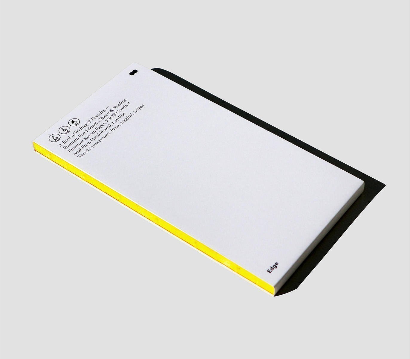 Edge Yellow Travel Plain Notebook