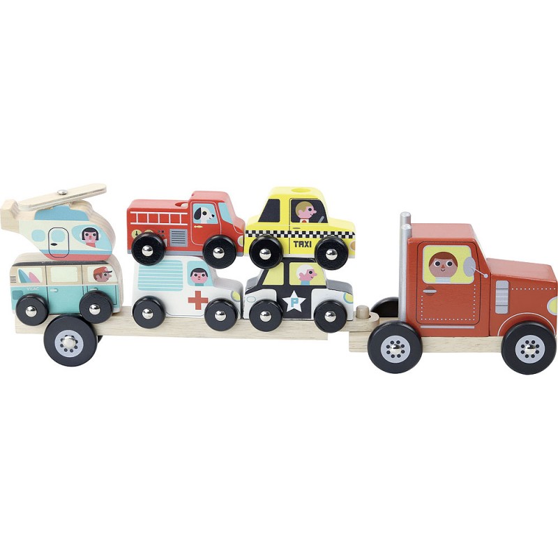 truck with vehicles