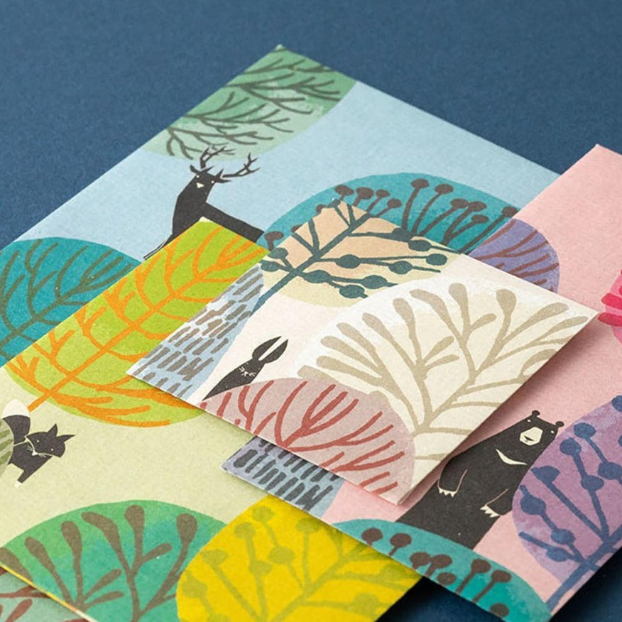 Envelope Multiple Packed Forest Animals