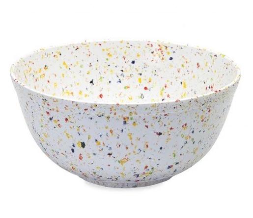 Bowl Multicolored Speckles Melamine