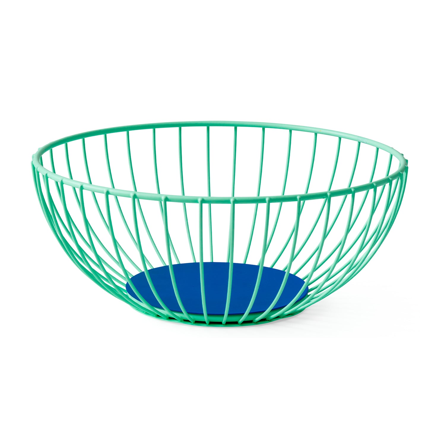 Large Iris Basket - Green / Blue