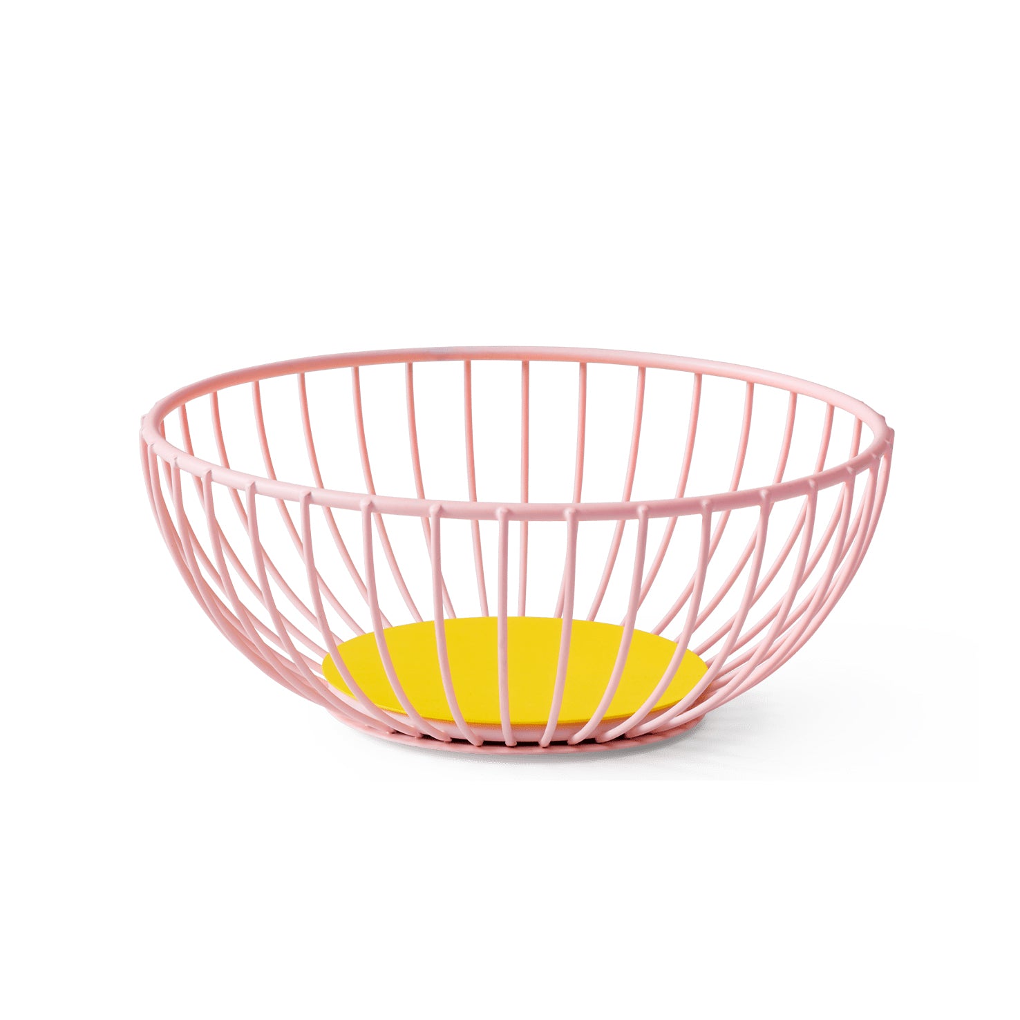 Small Iris Basket - Pink / Yellow 