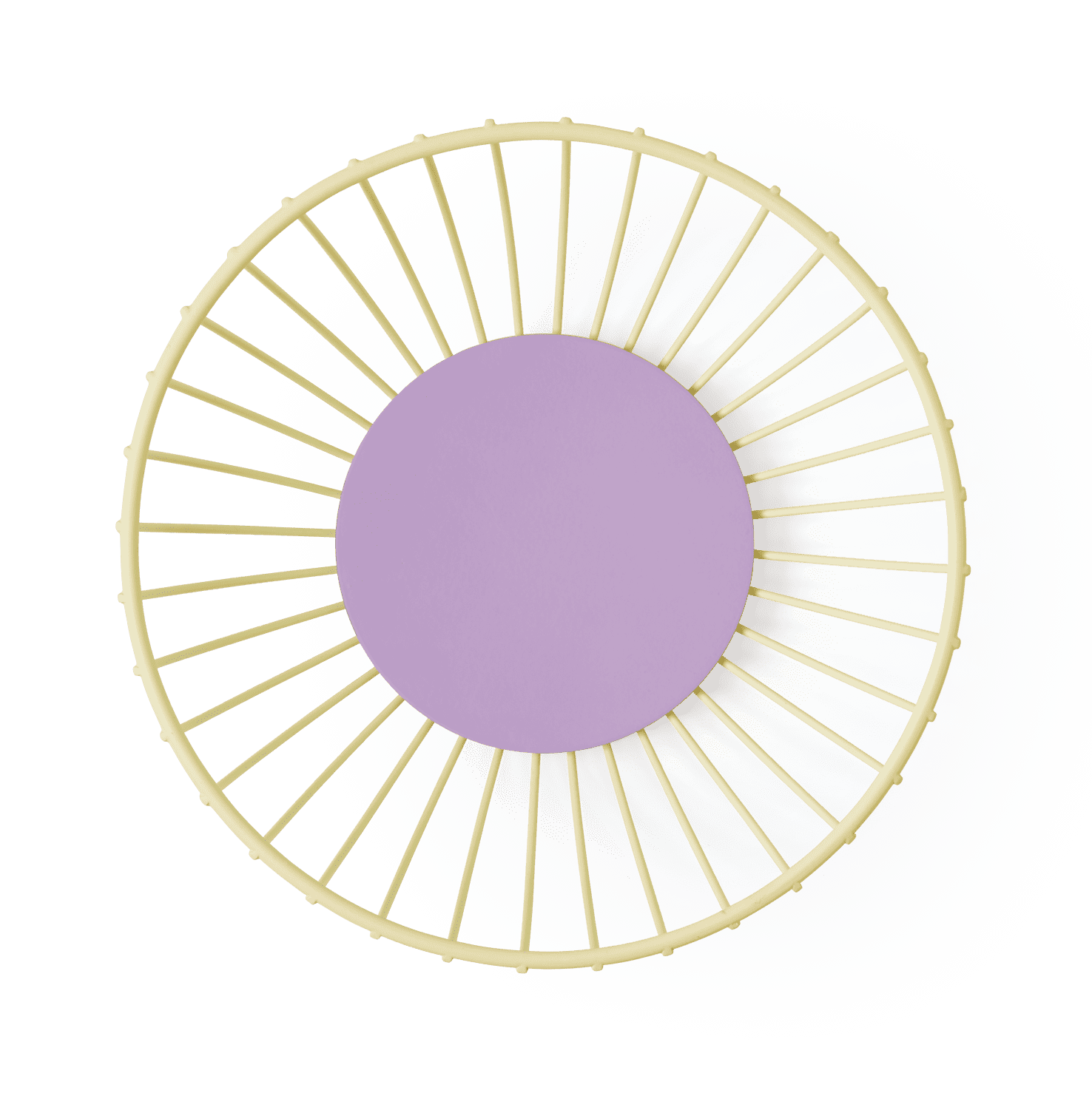 Small Iris Basket - Yellow / Lilac 