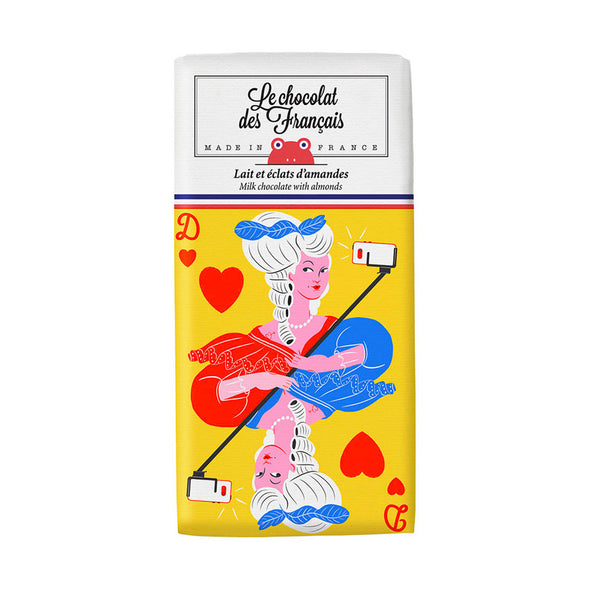Marie Antoinette - Chocolate con leche con chips de almendra