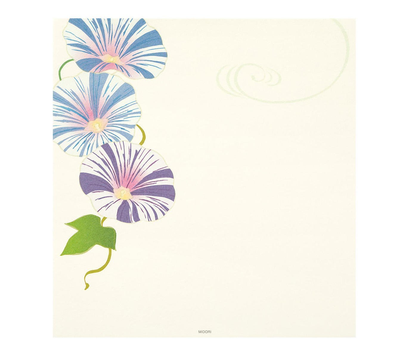 Letter Pad - Early Summer Flowers Blue