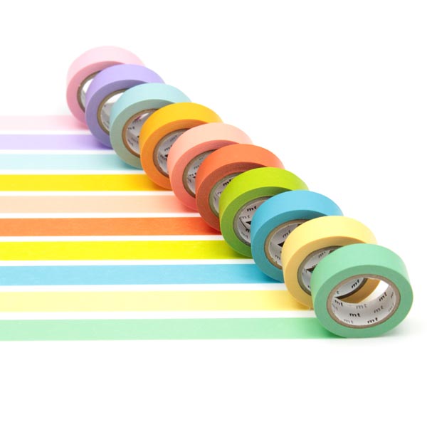 Masking Tape - 10 couleurs claires