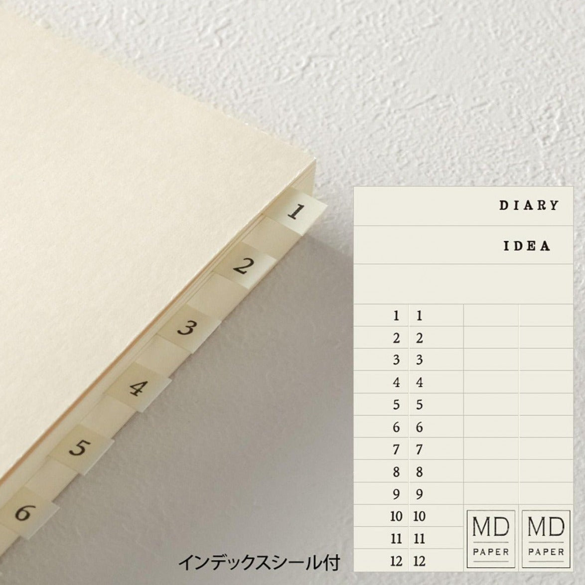 Midori Notebook Journal A5 Codex 1Day 1Page Grille de points