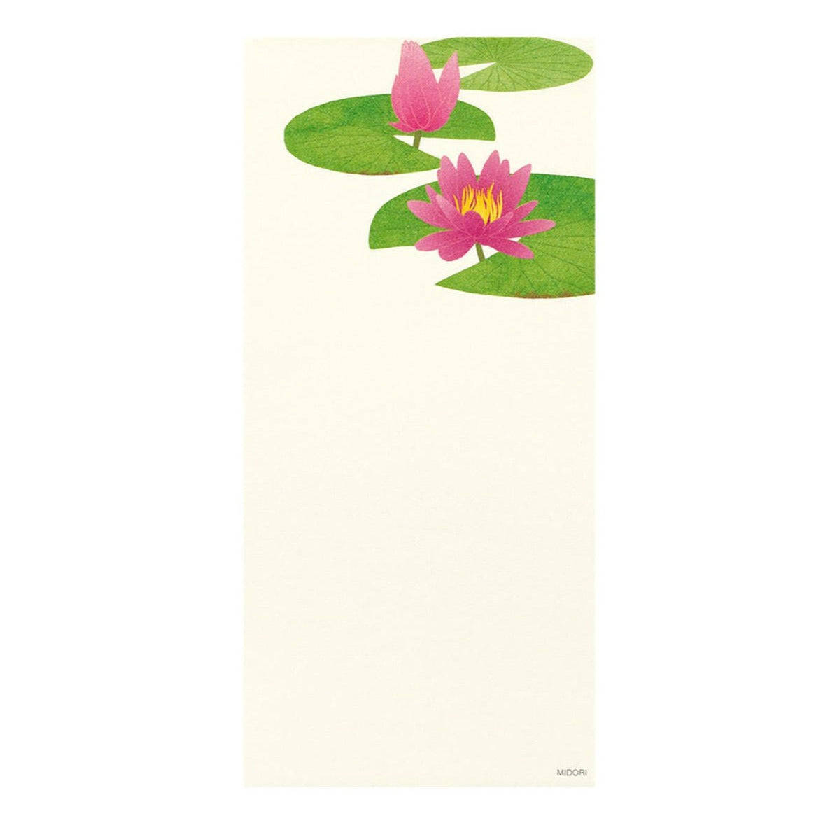 Message Letter Pad Four Designs Waterside Flowers