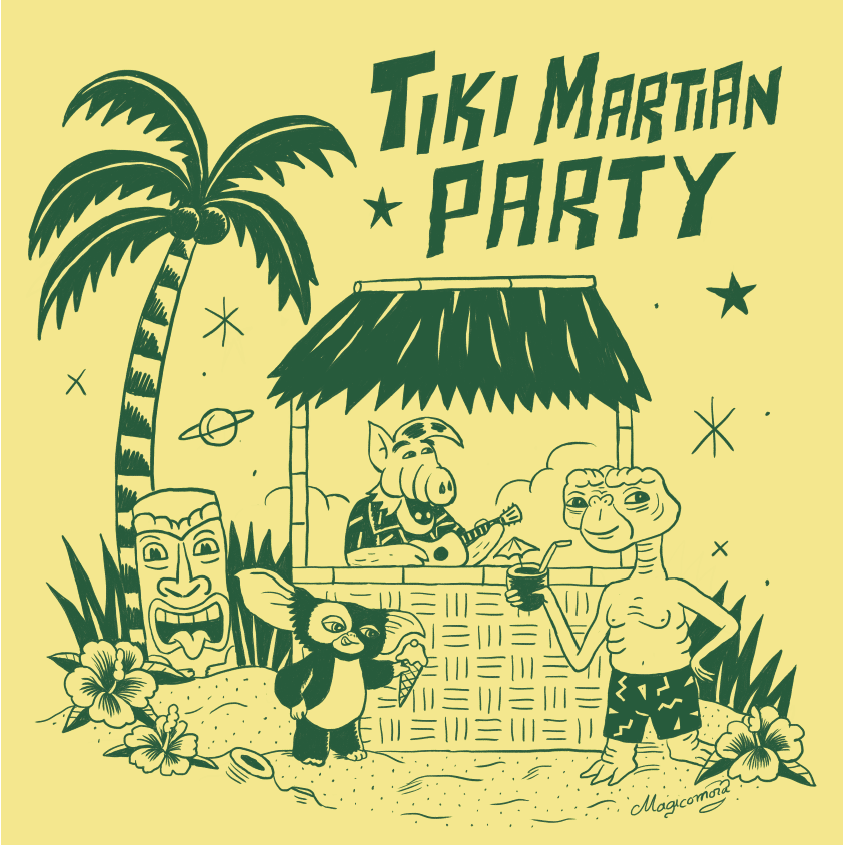 Tiki Martian Party T-shirt - Kids 